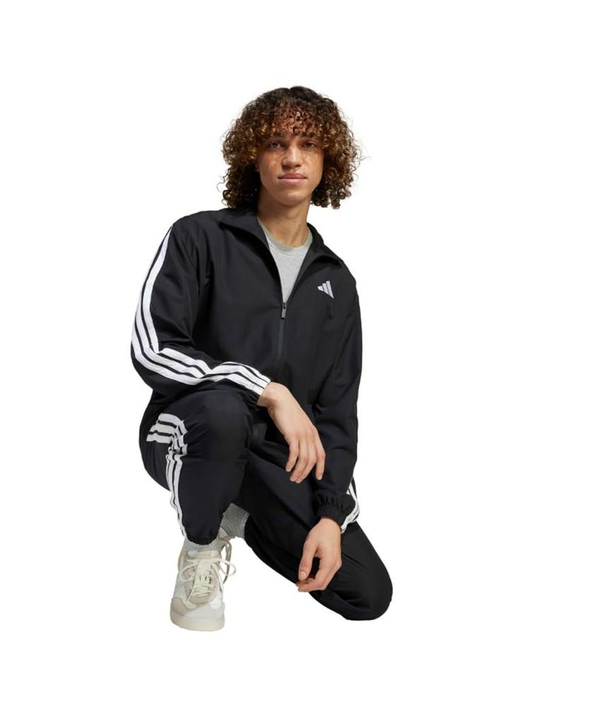 Adidas Woven Tracksuit Black Size XL Men's 3-Stripes Set, (KQI91) (JI8849),