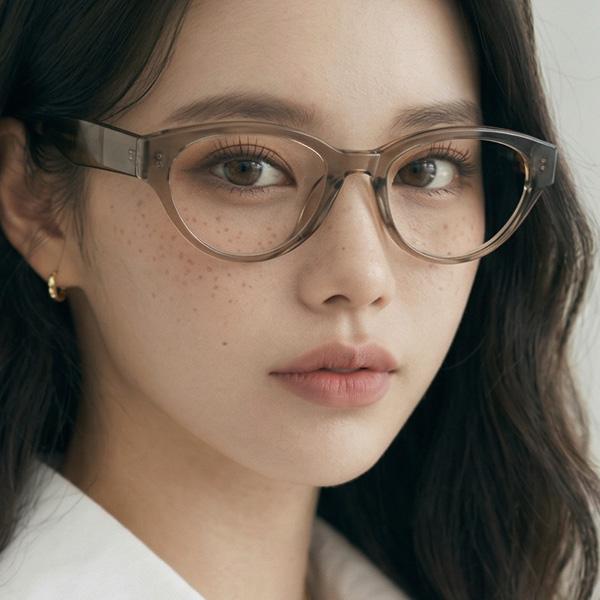 Adije Veka (Kakhi) La1045 Horn-Rimmed Eyeglasses