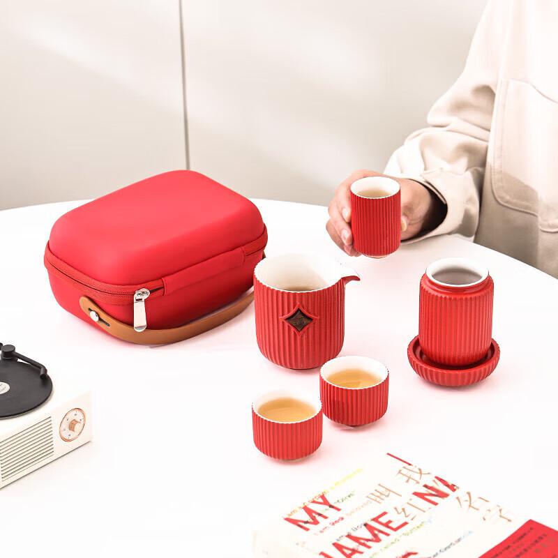Hongyu Nafu Portable Ceramic Tea Set
