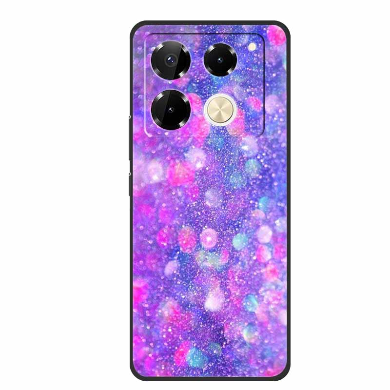 For Infinix Note 40 Pro 5G Case TPU Soft Silicone Cover Phone Cases for Infinix Note 40 40pro 4G Flowers Lovely Coque Fundas