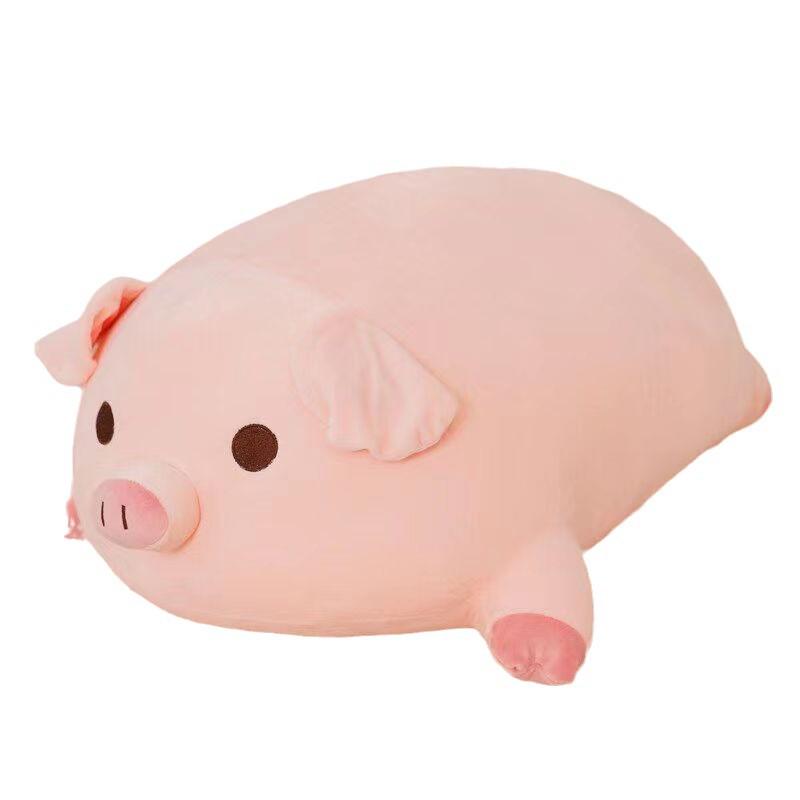 Cute Pig Plush Pillow: Washable Stuffed Toy Doll for Sleeping or Girls' Birthday Gift