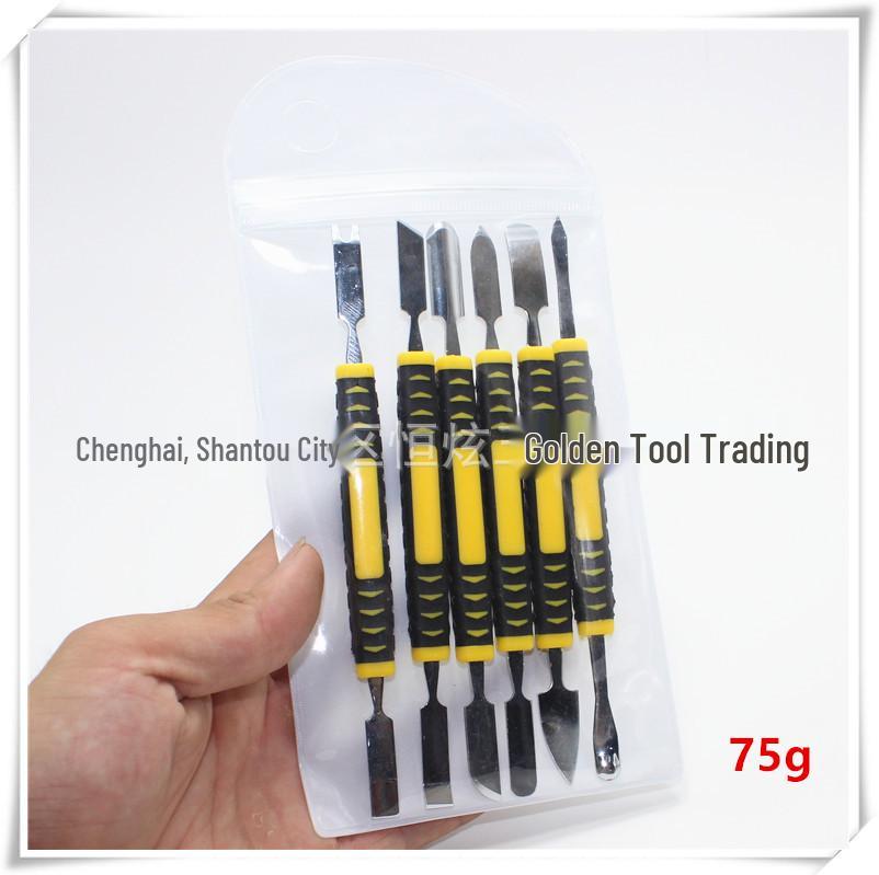6-Piece Durable Stainless Steel Pry Bar Set for Mobile Phone Disassembly