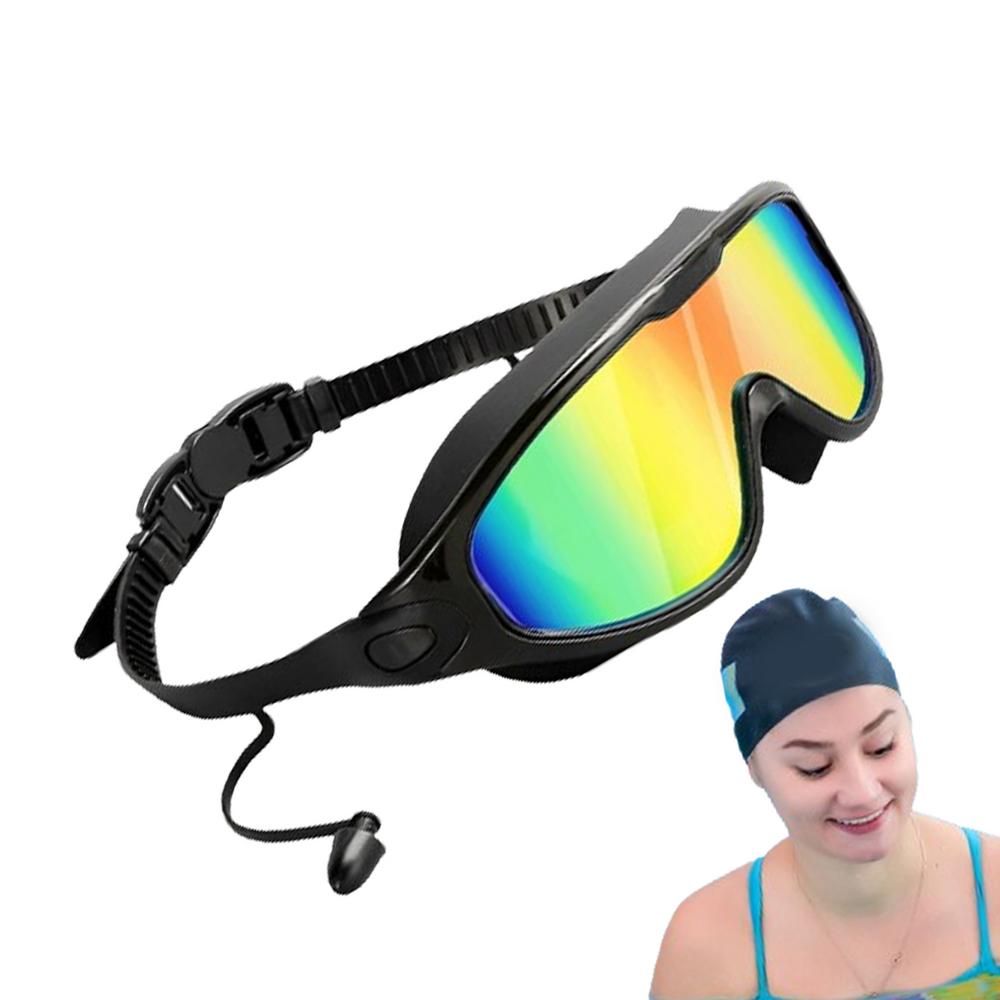Damskie okulary pływackie Regulowane Ochrona UV Okulary pływackie dla mężczyzn i kobiet Brak przeciekania wody Okulary pływackie z szerokim polem widzenia dla