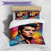 Elvis 3-teiliges Bettwäsche-Set Bettbezug Verschluss Enthält 1 Bettbezug & 2 Kissenbezüge für Alle Jahreszeiten Schlafzimmer Zuhause Wohnheim Dekor