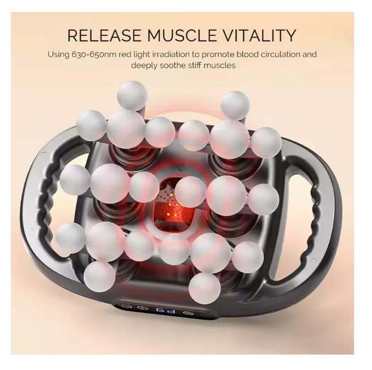 22-Head Fascia Gun High-Frequency Vibration Body Massage Gun Back and Waist Massager Neck Shoulder Massager Muscle Masajeador