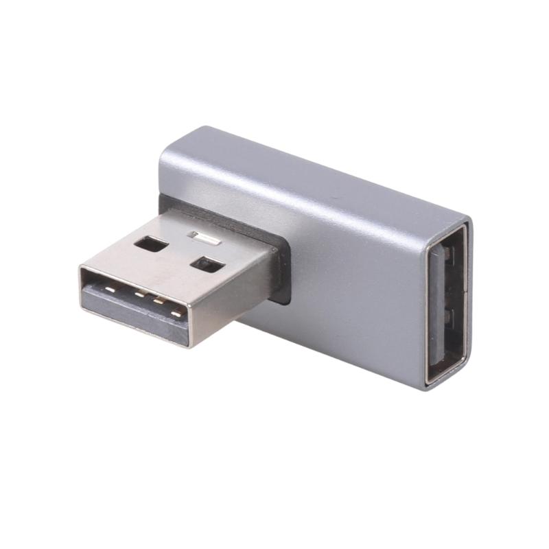 USB 3.0 Male to Female 90 Degree Right Angle Extension Adapter USB Connector Data Sync Extension for Laptop PC USB Fan