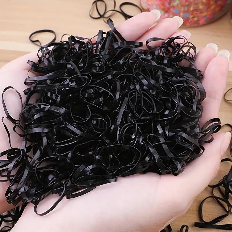 1000Pcs Transparent Elastic Hair Bands Mini Hair Ties Braided Ponytails Hair Bands Womens Hair Accessories