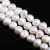 1String, White Natural Freshwater Pearls, Potato Shape Pearl Beads, 11–12 Mm, for DIY Necklace Accessories, Jewelry Making Valentine's Day Gifts, 36cm