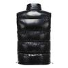 Men's Solid-color Zipper Vest, Men's And Women's Stand-up Collar Sleeveless Outdoor Casual Warm Vest Jacket