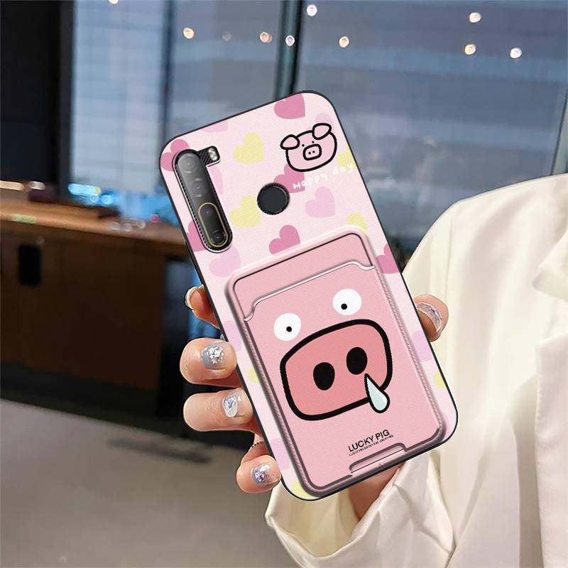 Card bag Cute Phone Case For HTC Desire 20 Pro/D20 Pro Graffiti Soft case Anti-knock Back Cover protective TPU Anti-dust