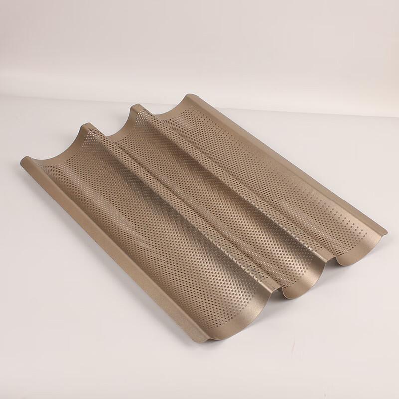Wutuo 4-Groove Wavy Baguette Baking Pan