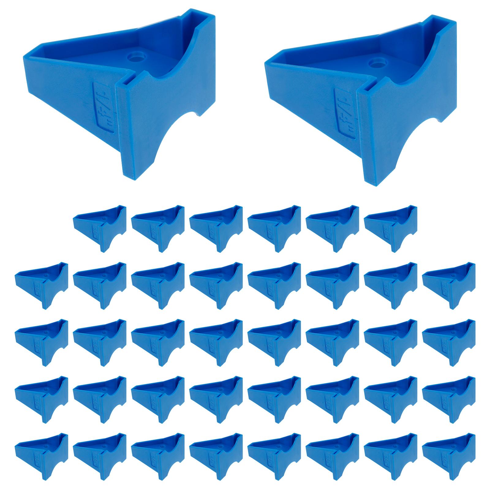 

40Pcs Laminate Flooring Spacers Plastic Vinyl Plank Flooring Installation Spacers with 1/4 Inch 1/2 Inch Gaps for Laminate Solid 64 Pcs синій