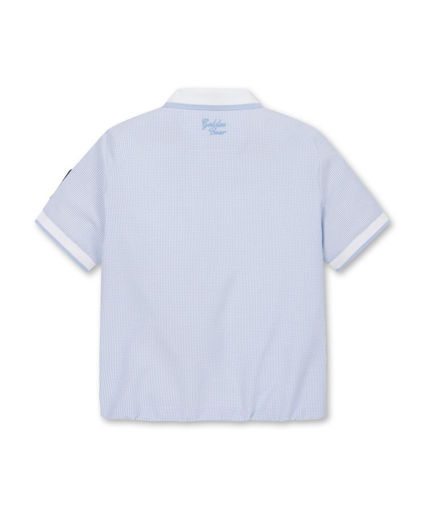 Goldeunbeeo (Women) Seersucker Short-Sleeve T-Shirt_G5Tam25311Bux