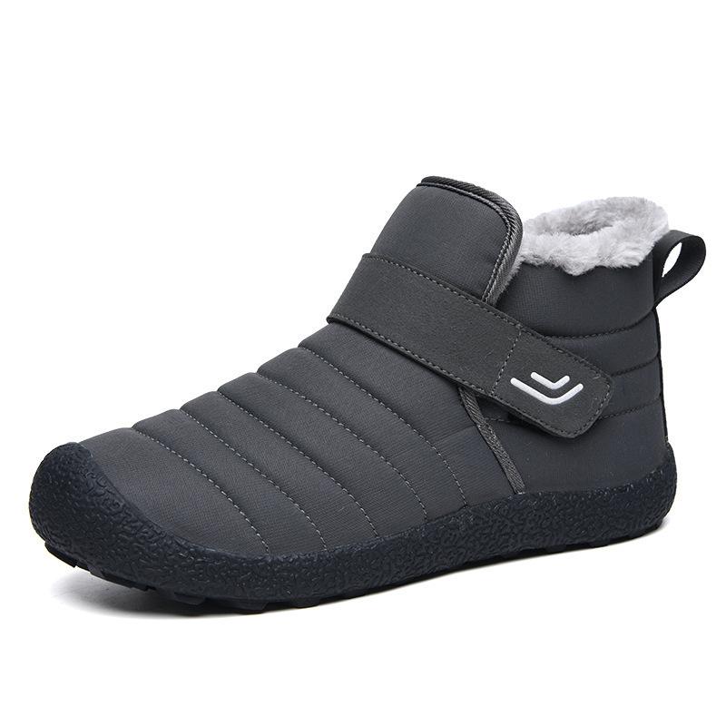 Large size outdoor mountaineering snow boots winter velvet warm cotton shoes medium and old non-slip
