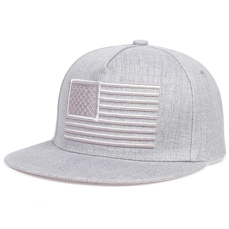 1pz Cappelli Hip-hop in Rete Ricamati con Bandiera Americana Unisex Regolabili Traspiranti Casual per Esterno Cappellini da Baseball Cappelli Parasole per Festa