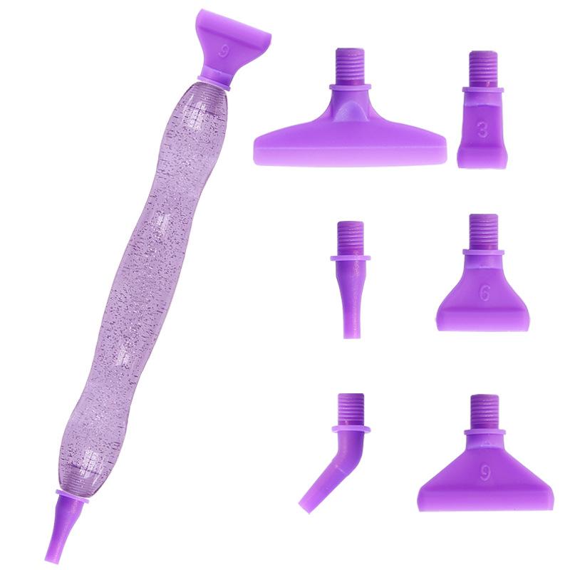 New Resin Diamond Painting Pen Kit Set Updated Art Pens Plastic Screw Thread Tips Drill Placer Art Cross Stitch Accessories Tool