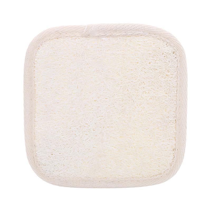 Summer Loofah Bath Scrubber Slices: Cotton & Linen Back Scrubber with Dotted Design