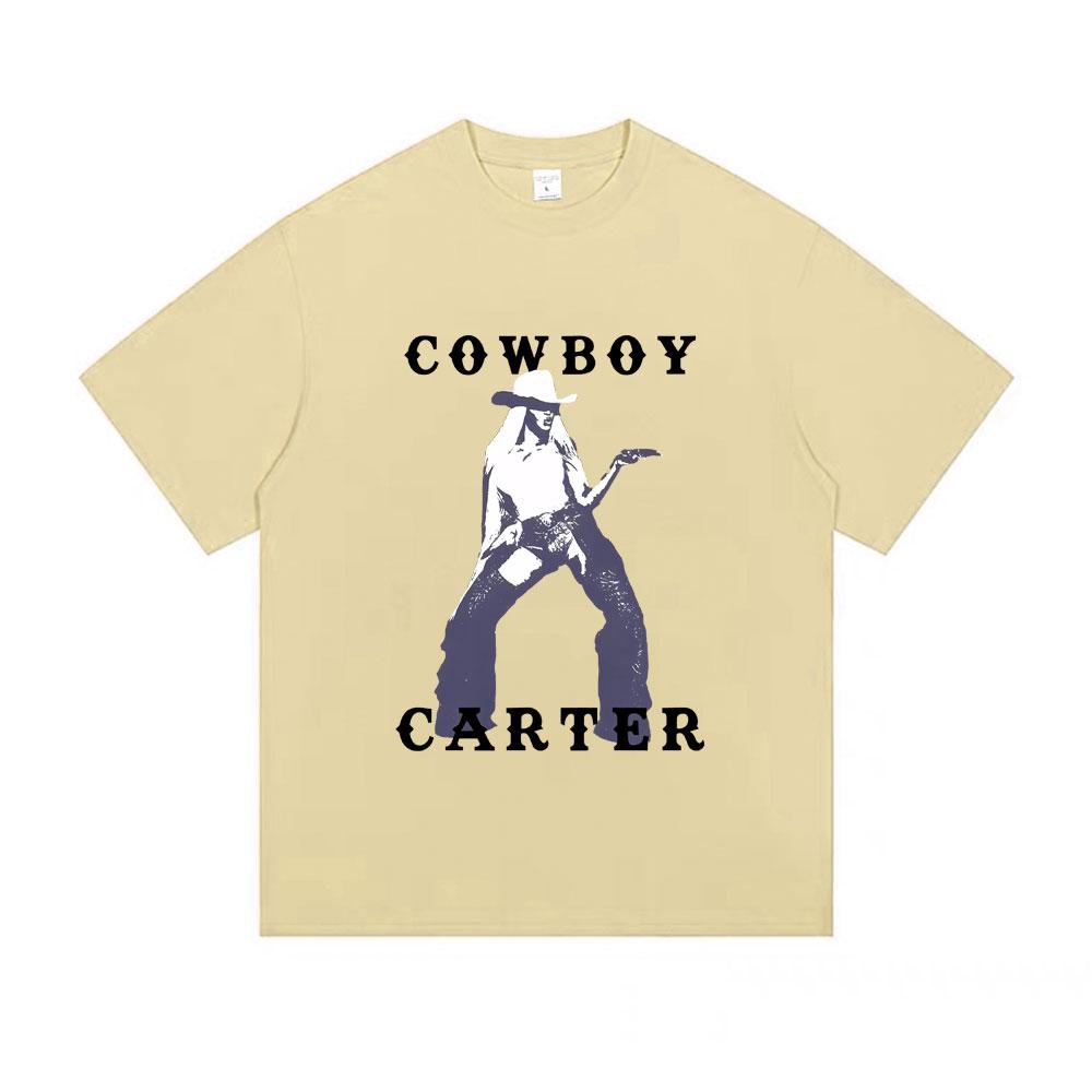 Beyonce Cowboy Carter New Album Graphic Tshirt Male Oversized Soft Cotton T Shirts Men Womens Fashion Pop Music Tshirt Tops