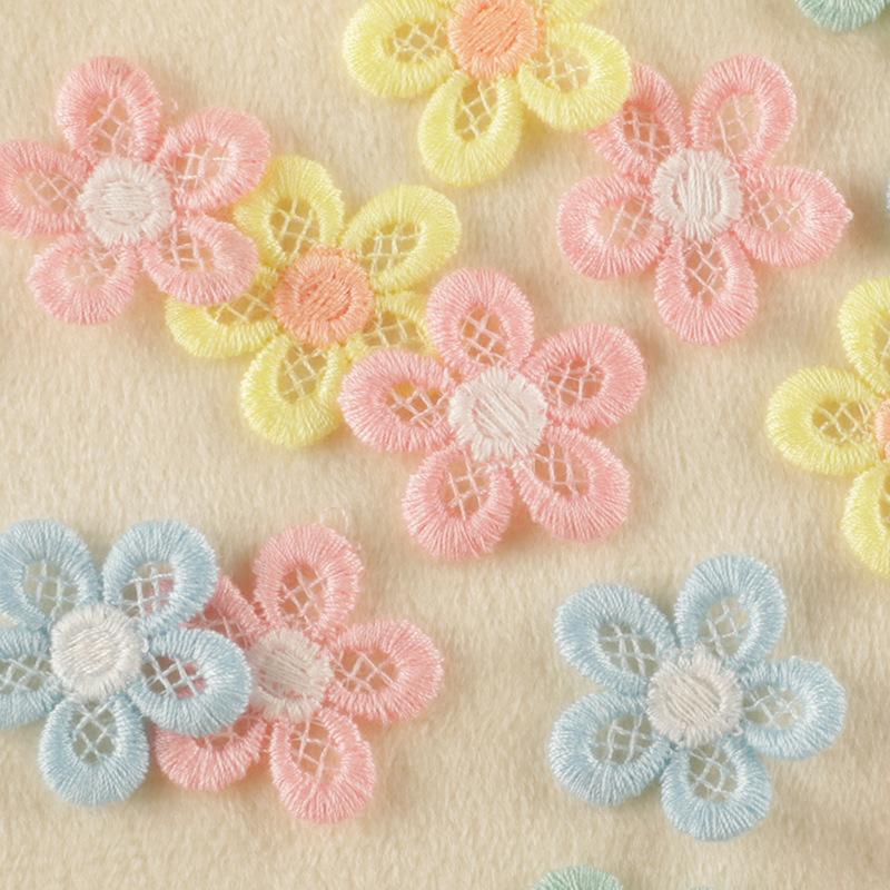 Embroidery Label Cartoon Flower Embroidery Sticker Diy Hand Account Accessories Accessories Patch Brooch Jewelry Hair Accessories Cloth Sticker