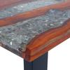 Teak Resin Coffee Table 100x50 cm