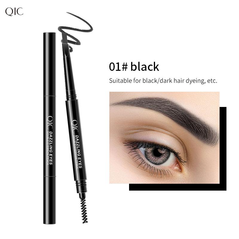 Makeup Automatic Rotation Waterproof Eyebrow Pencil Double Head Natural Makeup Is Not Easy To Decolorize Unibrow Beginners