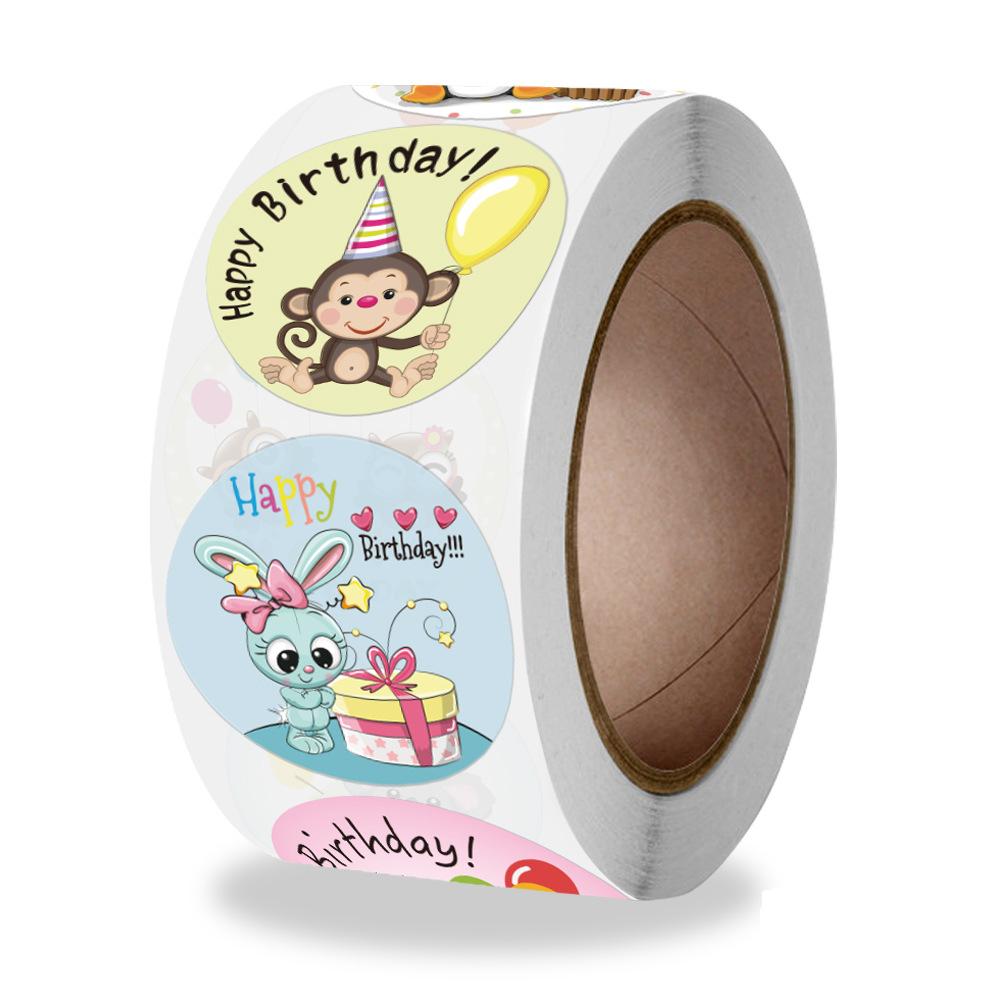 100-500Pcs High-Quality Happy High-Quality Birthday High-Quality Sticker High-Quality Envelope High-Quality Sealing High-Quality Label