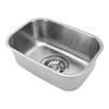 RV Sink Stainless Steel Mini Single Bowl RV Sink Wash Basin for Cars Boats RVs Yachts 12.6x8.66x4.72 In