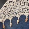 Countryside Style Hollow Out Lace Shawl Bohemian Crochet Flower Scarves  Summer