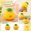 Soft Squeeze Toy Pineapple Chick Shape Stress Relief Toy Durable Material Safe for Kids and Adults Suitable for Sensory Play and Relaxation