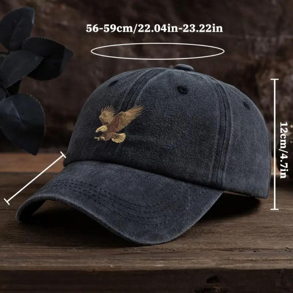 Adjustable Eagle Print Baseball Cap  For Man Women Hiking Fishing Vacation Exploration