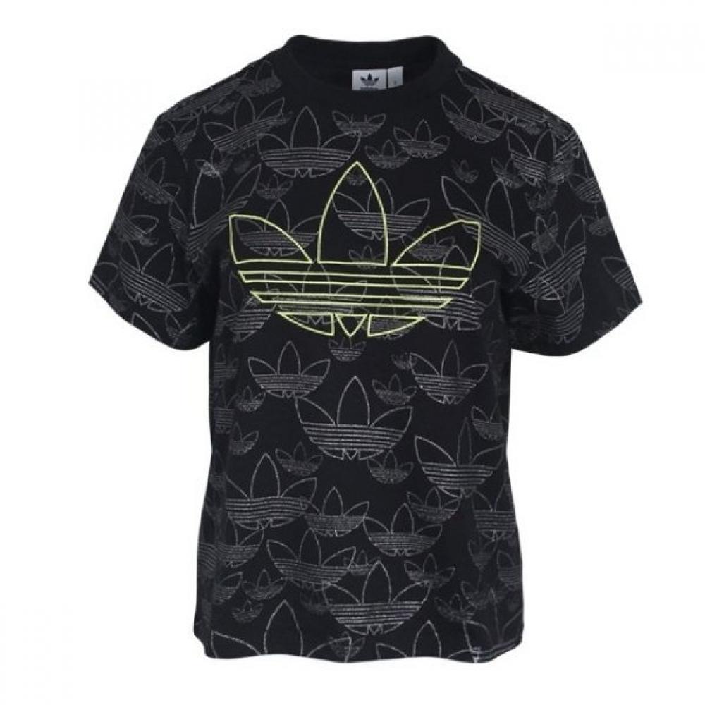 

Adidas Original Women s Cropped Logo Short Sleeve T Shirt Store Edition FM1948