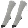 1Pair Smart Heating Stockings Winter Ski Keep Warm Unisex Electric Heat Socks Thickengray