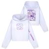 Kids' Long Sleeve Loose Pullover Letter Print Drawstring Hooded Sweatshirt
