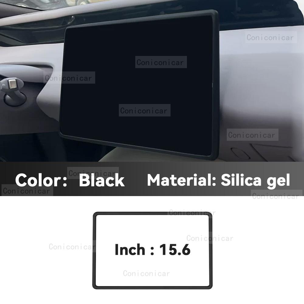 For AVATR 11 12 2026 Silicone Screen Frame Display Edge Protector Central Control Car Protection Accessores Black Inch 15.6