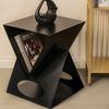 Wrought Iron Nightstand with Charging Station,Modern Minimalist Side Table,Creative Living Room ,Table,Multi-Functional Bedroom