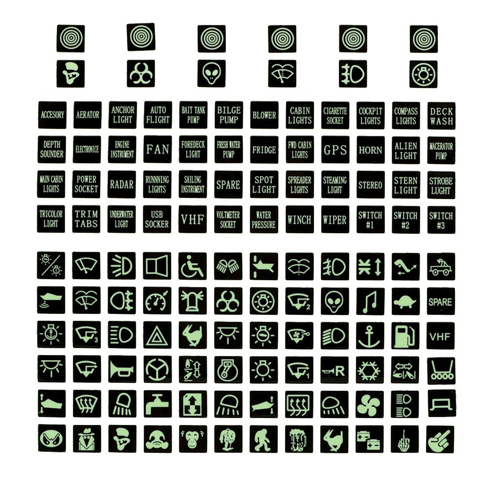 

Светящаяся наклейка-тумблер ПВХ наклейка на автомобиль Грузовик Панель приборов Наклейка Украшение Аксессуары для стайлинга автомобиля Морская лодка