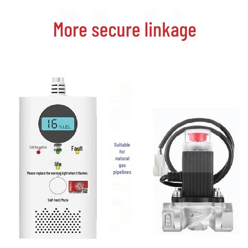 

SANSHENGPGST Natural Gas Leak Detector with Auto Shut-off Valve 4-Point Valve