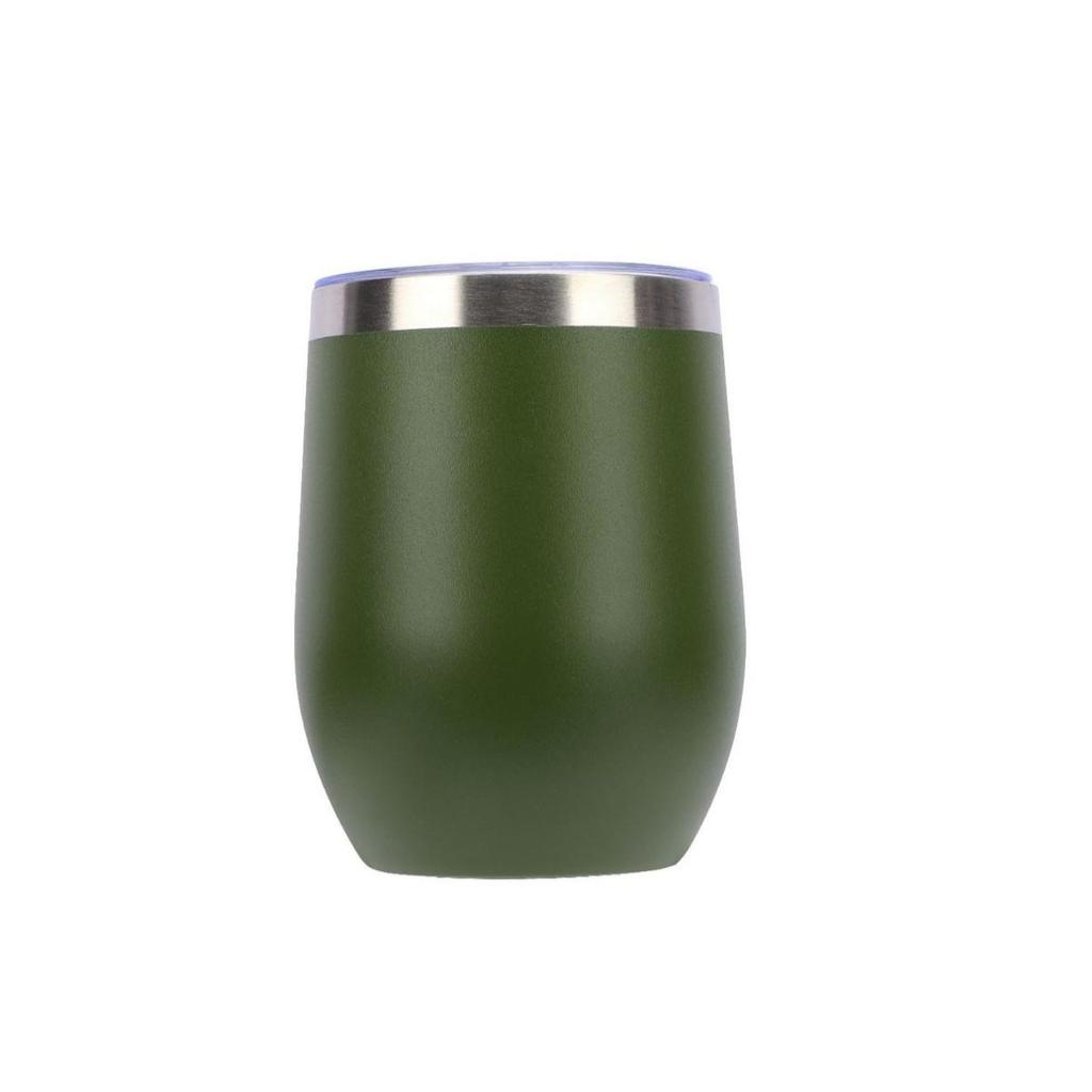 Portable Double-Layer 304 Stainless Steel Insulated Egg-Shaped Wine Glass – Stylish Red Outdoor Water Cup