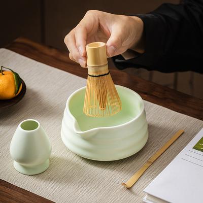 1PC Handcrafted Japanese Matcha Bowl Set With Spout - Perfect For Tea Lovers Bowl 13x13x5cm Pouring Spout Teaware Sets