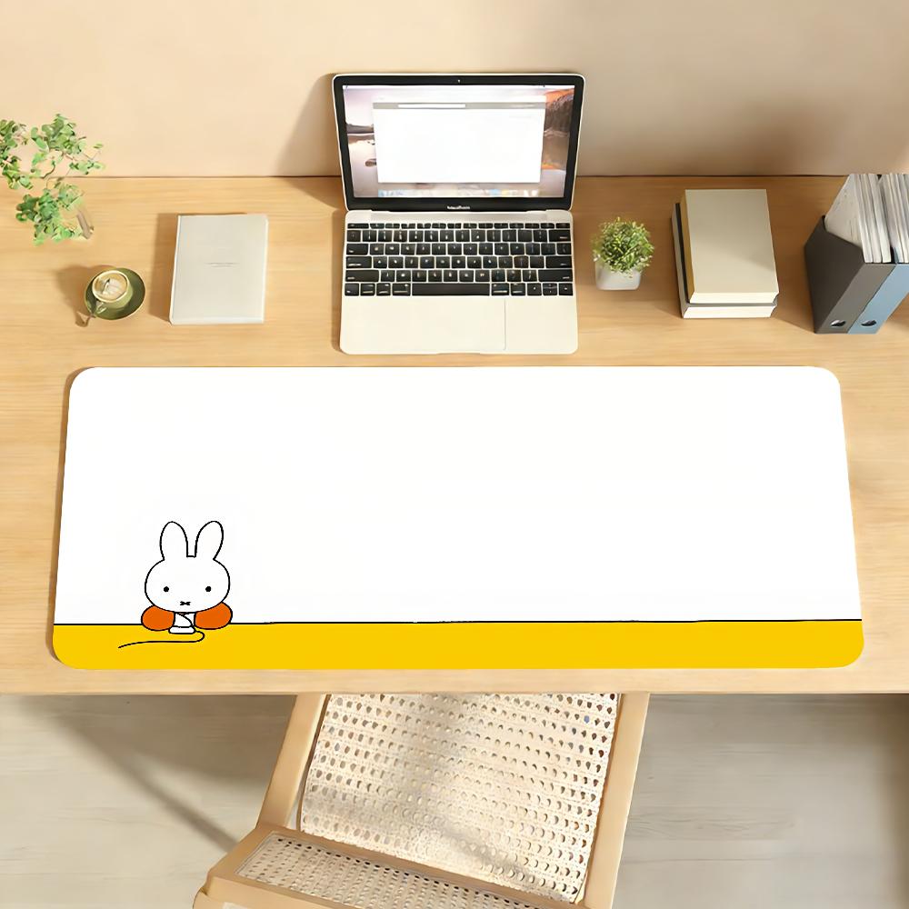 Cut Miffy Mouse Pad Computer Laptop Rubber Non-slip Mouse Mat Mousepad Gamers Decoracion Desk Mat