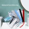 2pcs EVA Transparent Travel Toiletry Bag Waterproof Sealed Cosmetic Organizer Portable Wash Pouch for Storage Cleaning