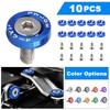 10PCS Fasteners Fender Washer Bumper Engine Concave Car License Plate M6 Screws for Honda Toyota BMW Universal Car Styling