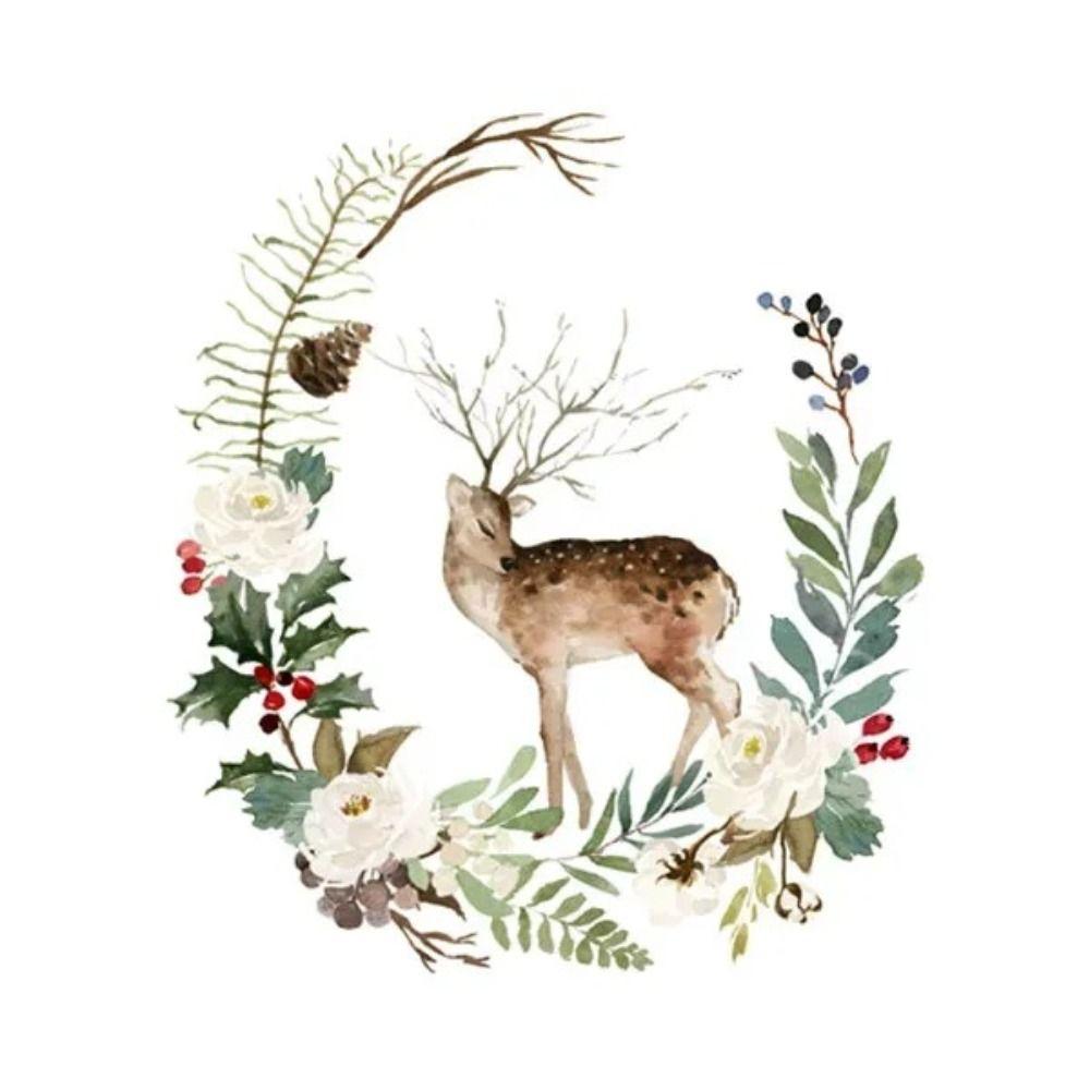 Vintage Christmas Metal Wall Decoration, Holiday Sticker Sign
