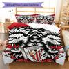Athletic Club logo  Pattern Bedding Quilt Set Quilt Cover Pillowcase Home Decoration Birthday Gift (1 * duvet cover + 2 * pillowcase, without core)