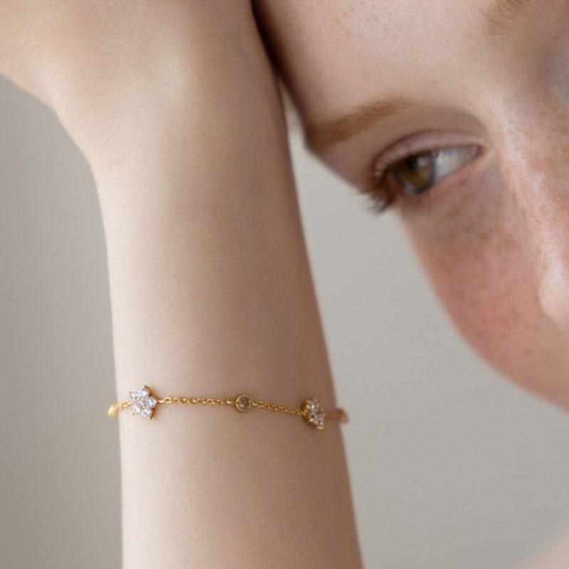 Tatiana (Silver 925) Bloomet Flower Bracelet BR2195