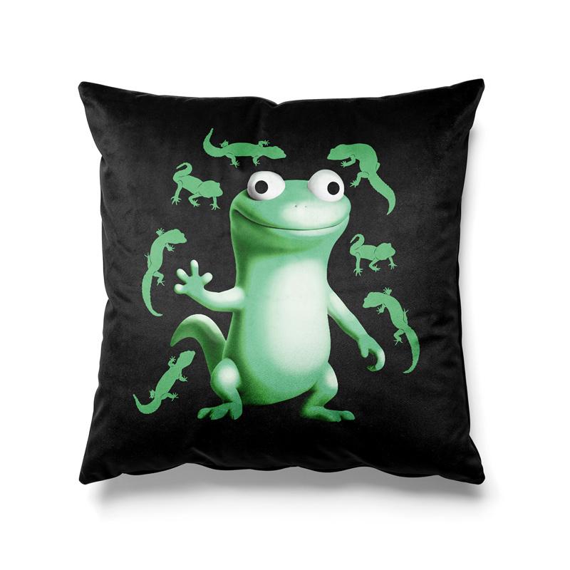 Aertemisi 18'' X 18'' Funny Lizard Meme Lizard Button Square Throw Pillow Cushion Covers Cases Pillowcases 45Cm X 45Cm