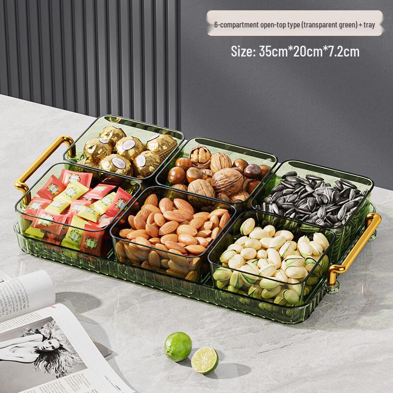 abay 6-Compartment Snack Box with Lid
