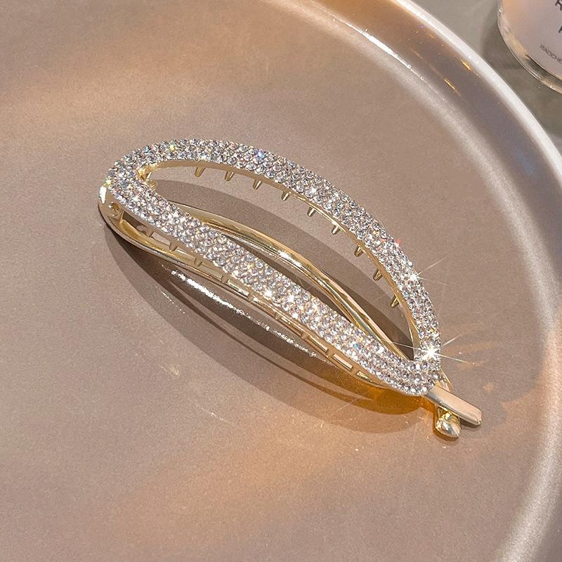 

1PC Oval Alloy Twist Clip Set Women s Back of Head Daily Disc Hair Light Luxury Exquisite Hairpin Hair Accessories золотий