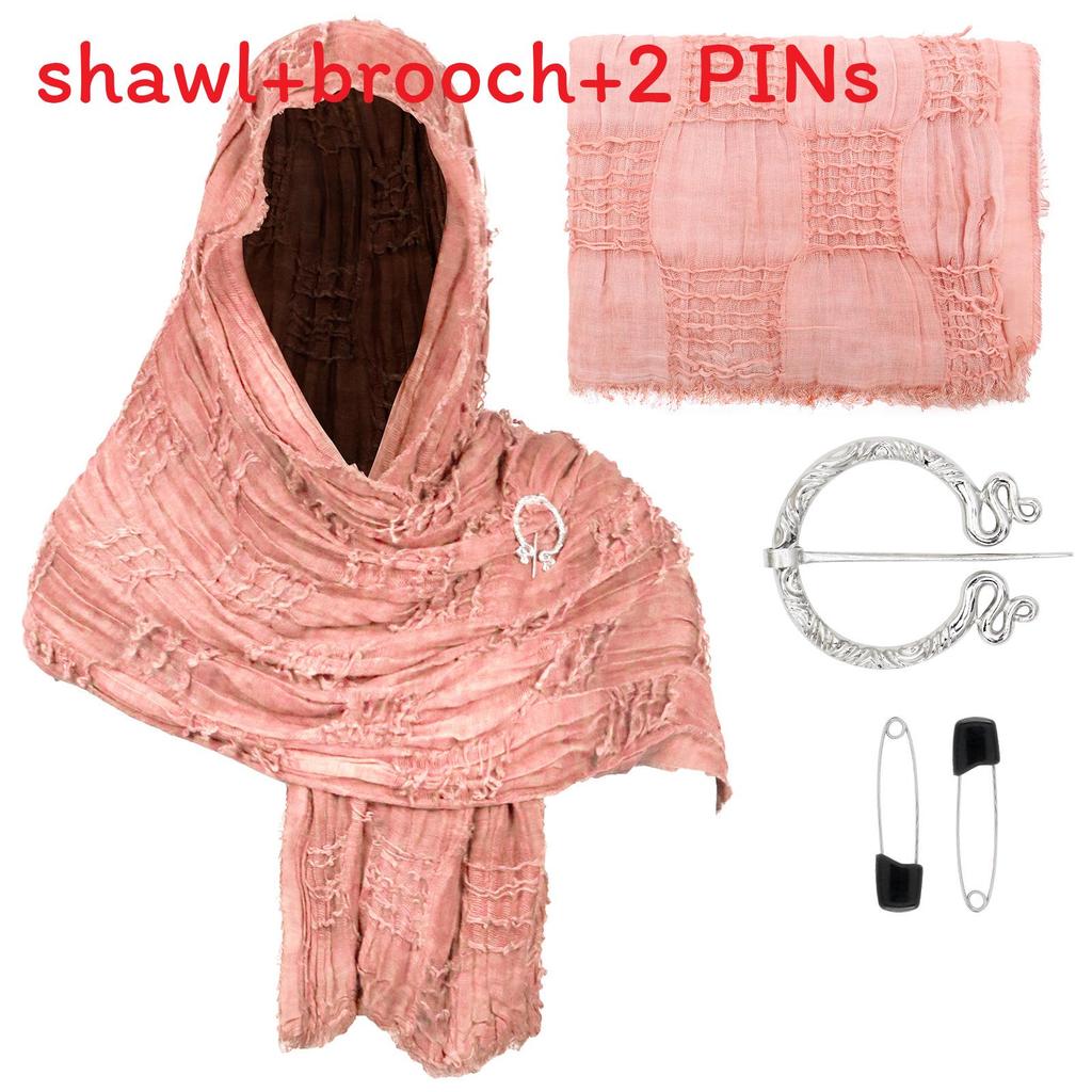 Cotton Linen Shawl With Geometric Pattern And Fringe For Casual Summer Wear