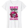 Funny Pirate Shirt Women Jolly Roger Grandma Freebooter T-Shirt